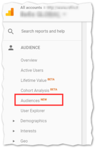 Google Analytics Audiences