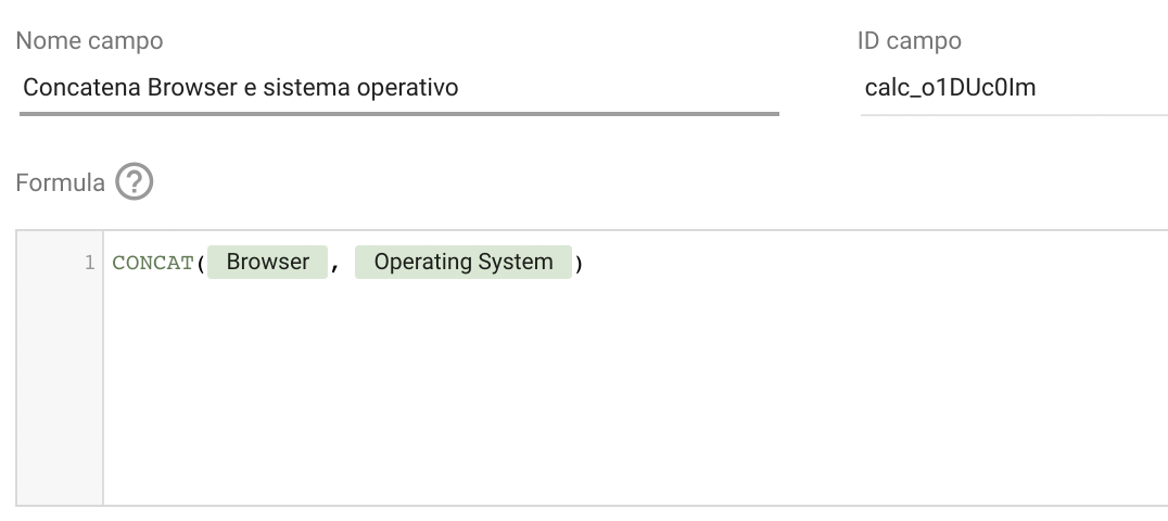 Google Data Studio Concat function