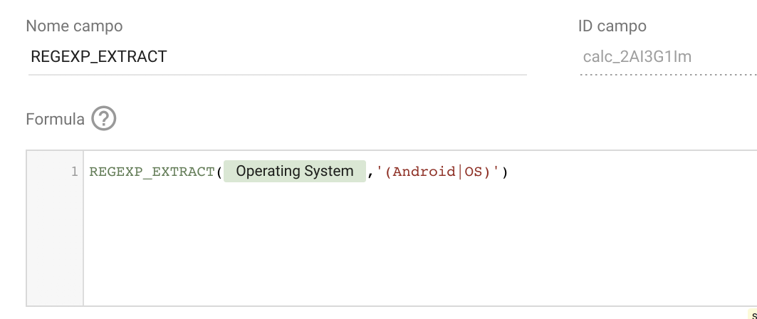 Google Data Studio Regex_extract function