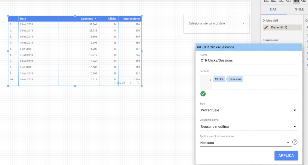 DataBlendin Custom Fields Google Data Studio