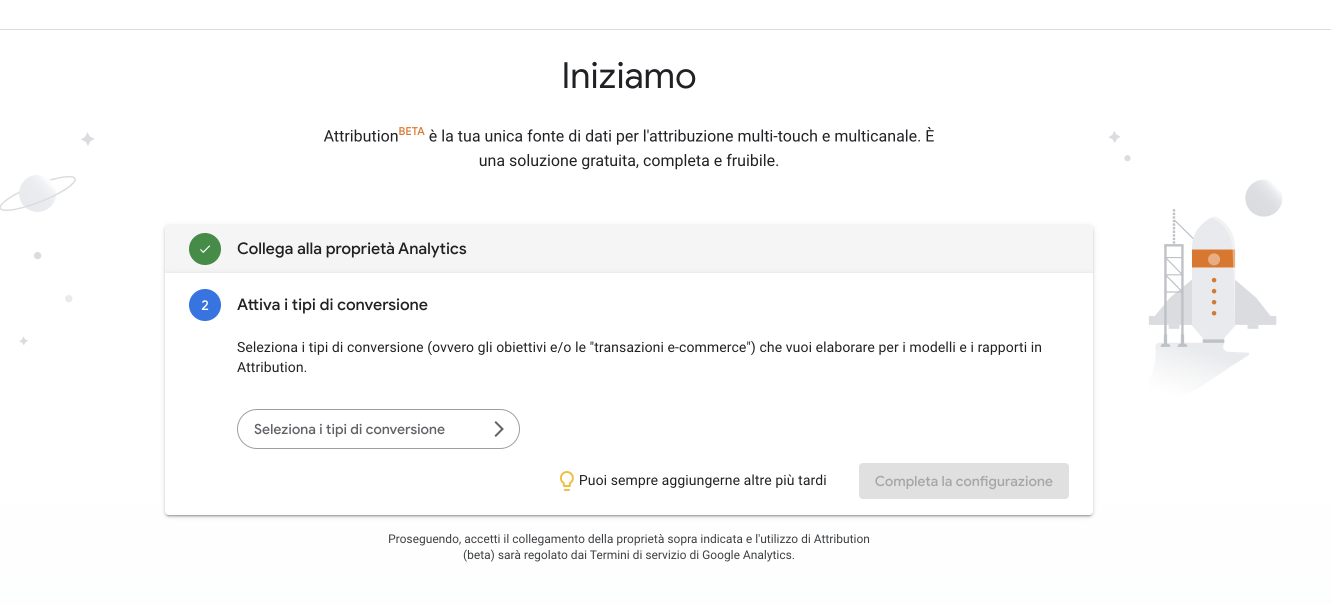 Step 2 attribution Google Analytics