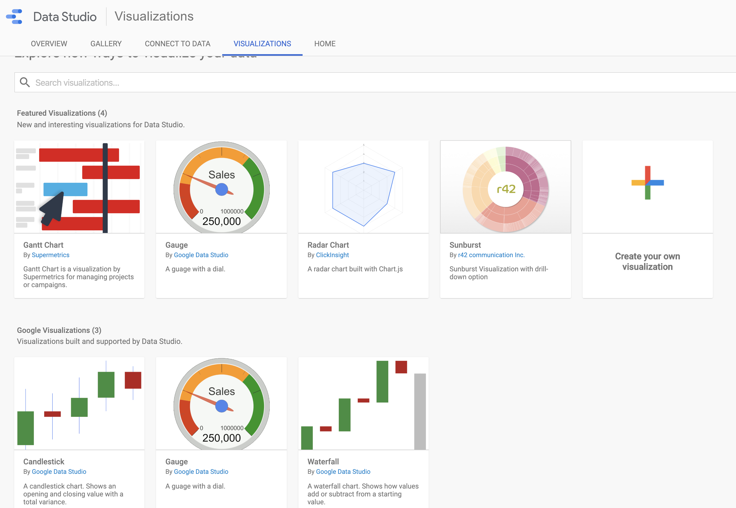 Custom Visualization Google Data Studio