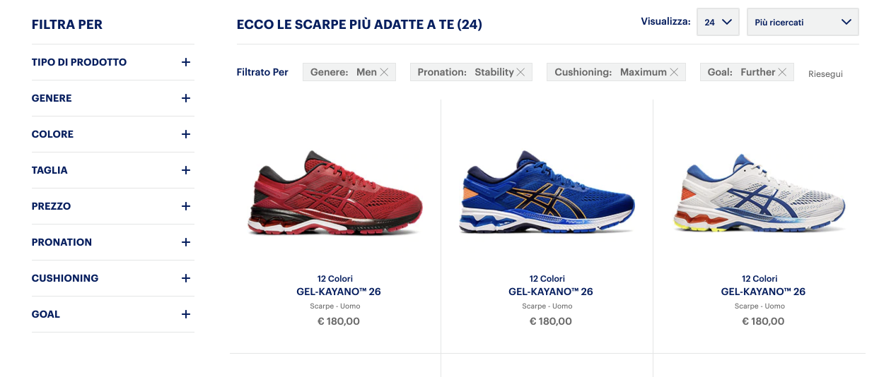 asics gamification risultati