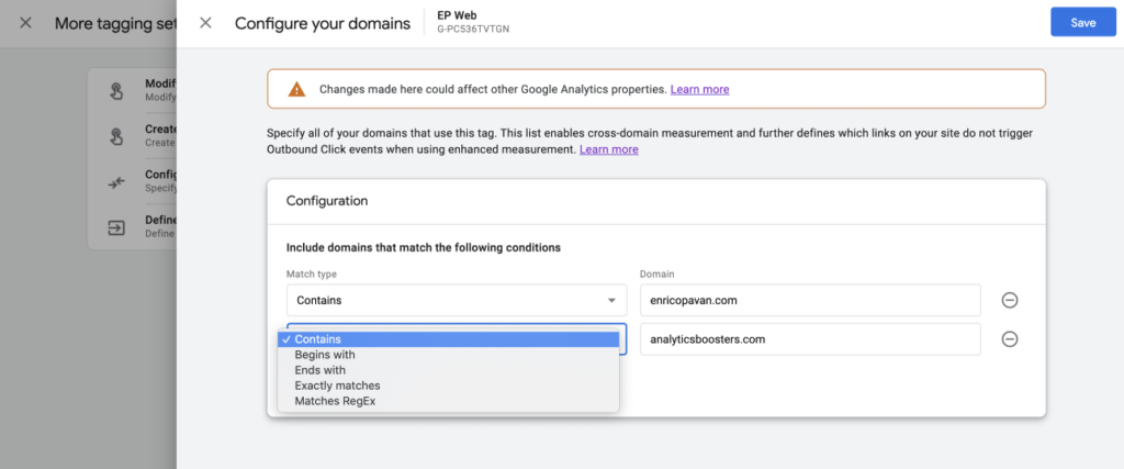 GA - Cross Domain Tracking