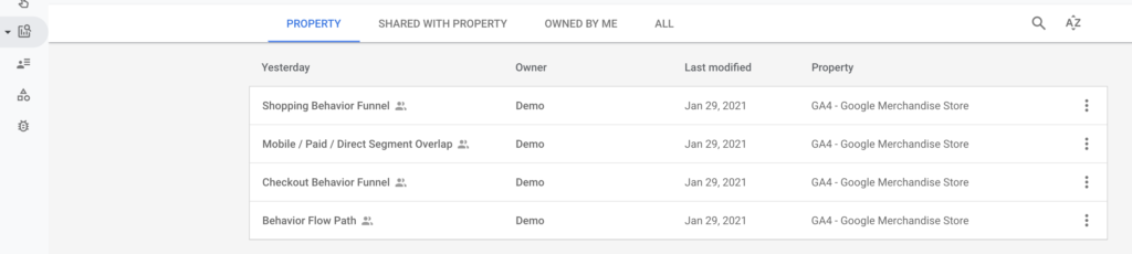 Analysis Hub Google Analytics 4