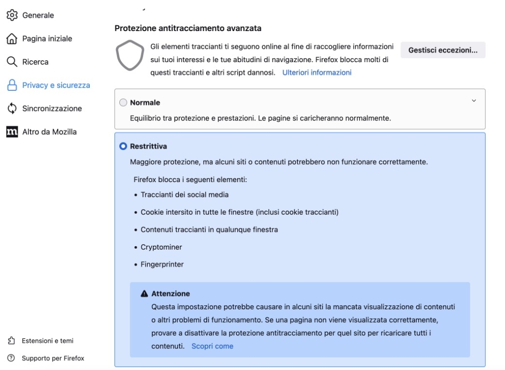 FireFox Privacy strips parameters