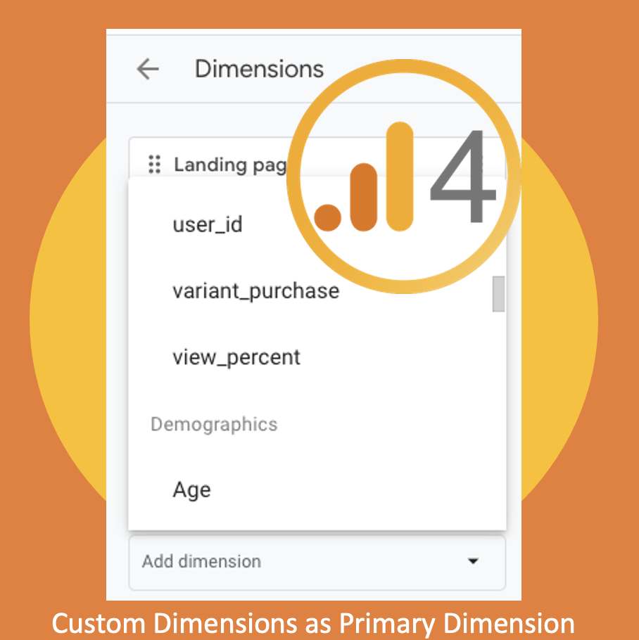Custom Dimensions as Primary Dimension